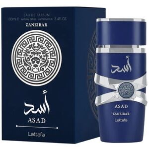 Lattafa Asad Zanzibar Eau de Parfum spray for men. 3.4fl.oz